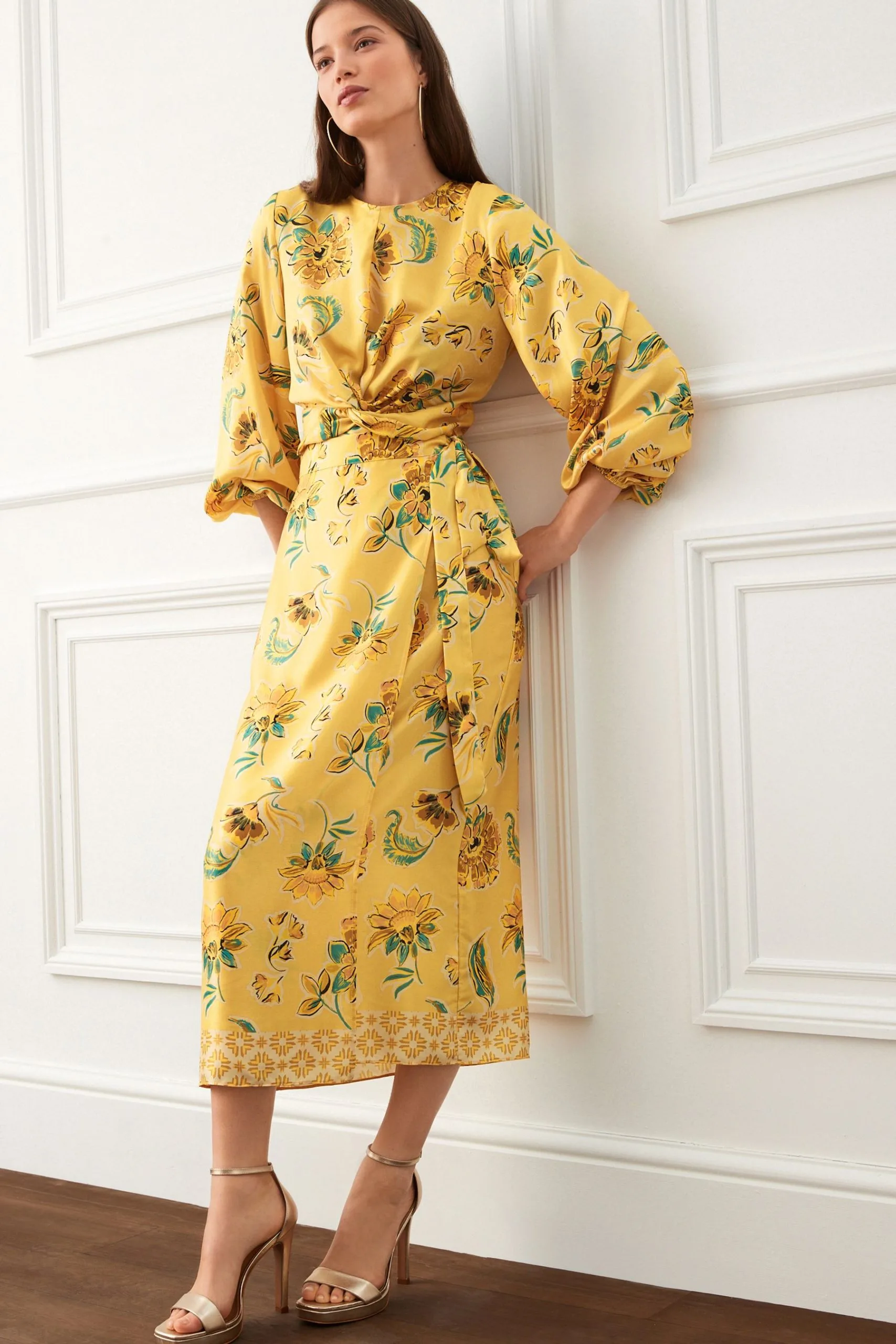 Next Knot Front Long Sleeve Satin Top 4 Next Knot Front Long Sleeve Satin Top - Image 2