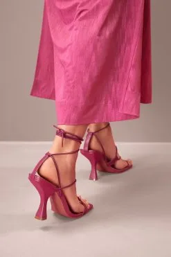 Next Signature Leather Strappy Square Toe Heels -Women's Shirts & Blouses Sales C80 986s3