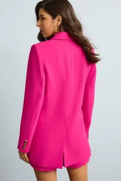 Next Pink Crepe Single Breasted Blazer -Women's Shirts & Blouses Sales C83 220s3