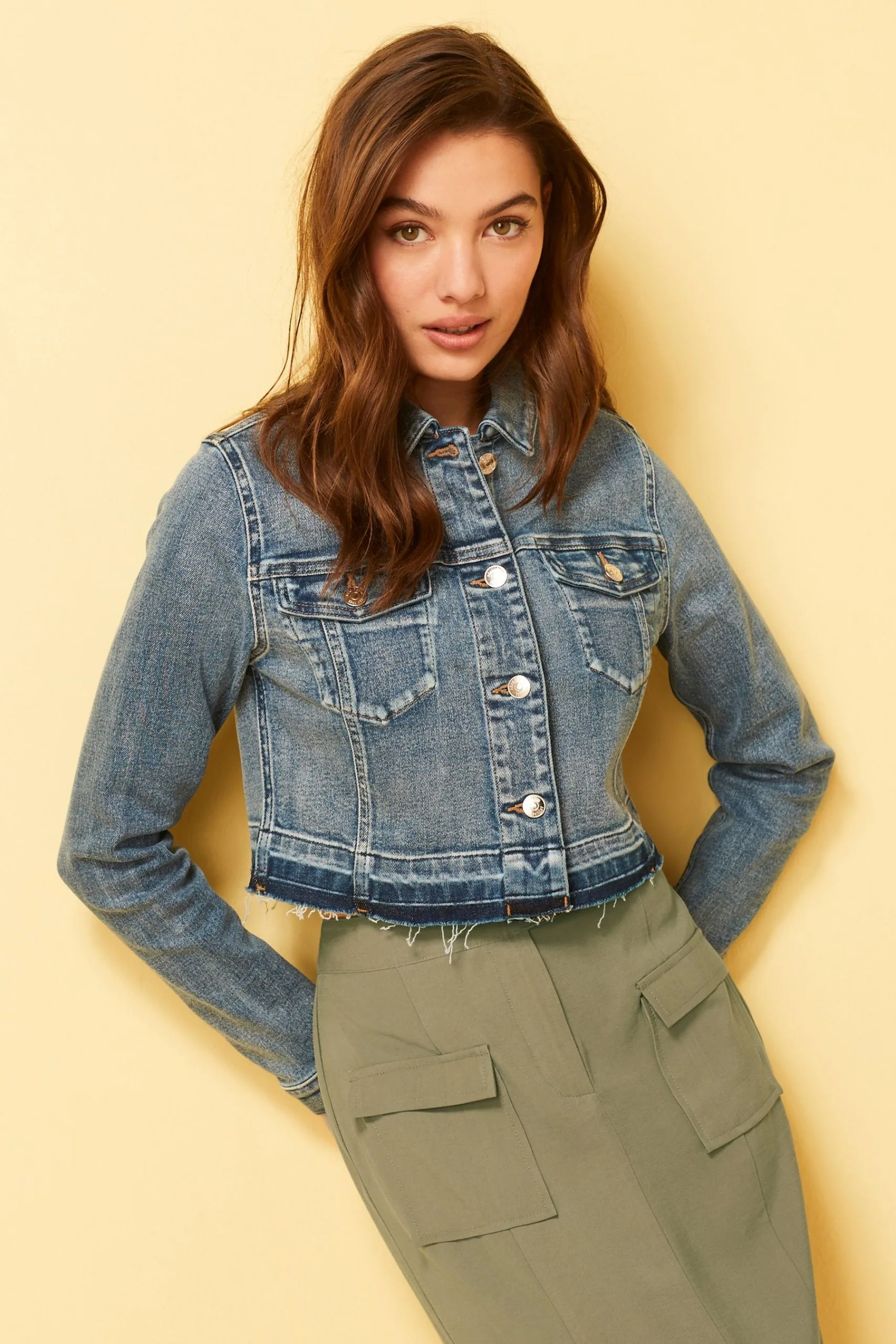 Next Mid Blue Denim Crop Jacket 3 Next Mid Blue Denim Crop Jacket