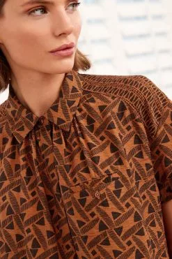 Next Short Sleeve Button Pocket Shirt -Women's Shirts & Blouses Sales C87 611s4