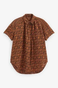 Next Short Sleeve Button Pocket Shirt -Women's Shirts & Blouses Sales C87 611s6