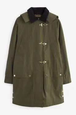 Next Shower Resistant Waxed Effect Jacket With Duffle Fastening -Women's Shirts & Blouses Sales C89 557s5