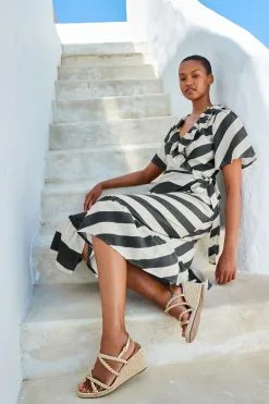 Next Wrap Midi Summer Dress -Women's Shirts & Blouses Sales C90 491s3