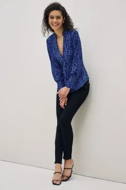 Next Long Sleeve Corset Detail V-Neck Blouse -Women's Shirts & Blouses Sales C91259s3