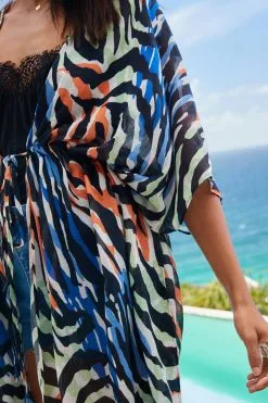 Next Orange Multi Zebra Longline Tie Waist Kimono 10 Next Orange Multi Zebra Longline Tie Waist Kimono -Women's Shirts & Blouses Sales C93273s4