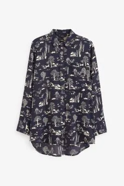 Next Textured Long Sleeve Shirt With Pocket -Women's Shirts & Blouses Sales C96 470s5