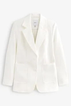 Next Tailored Pocket Detail Single Breasted Blazer -Women's Shirts & Blouses Sales D03 522s5