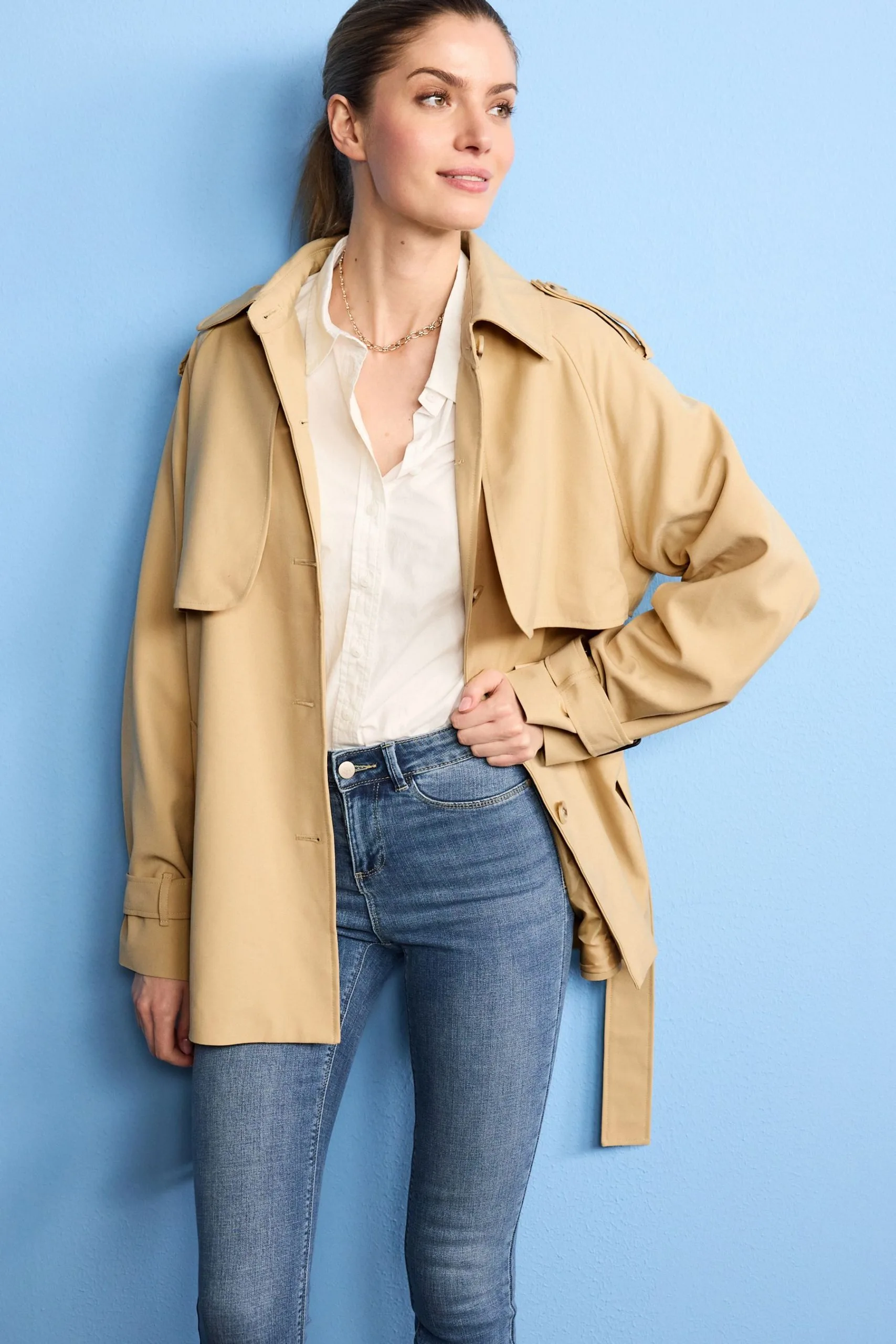 Next Camel Short Trench Coat 6 Next Camel Short Trench Coat - Image 4