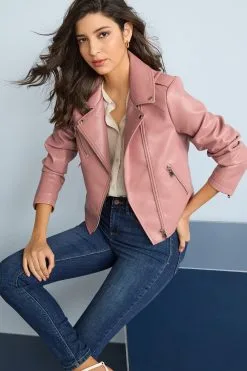 Next Faux Leather Biker Jacket