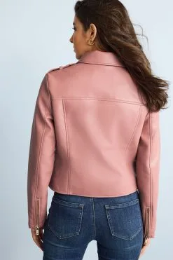 Next Faux Leather Biker Jacket -Women's Shirts & Blouses Sales D06 204s3