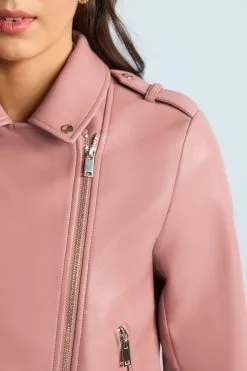 Next Faux Leather Biker Jacket -Women's Shirts & Blouses Sales D06 204s4