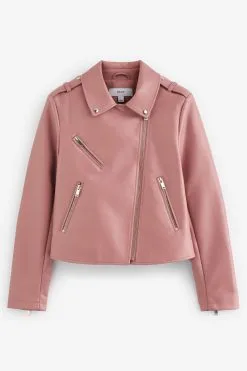 Next Faux Leather Biker Jacket -Women's Shirts & Blouses Sales D06 204s5