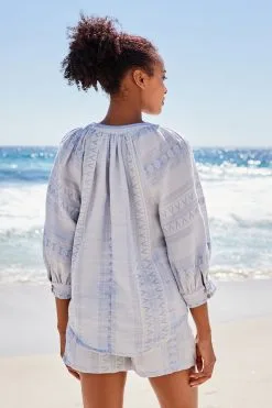 Next Kaftan Half Sleeve V-Neck Top -Women's Shirts & Blouses Sales D06 212s4