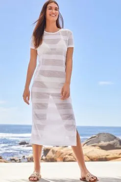 Next Midi Crochet Coverup Kaftan -Women's Shirts & Blouses Sales D06 858s2