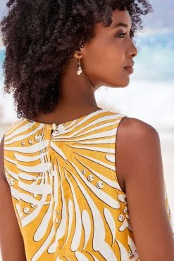 Next Sleeveless Linen Blend Mini Shift Dress -Women's Shirts & Blouses Sales D07 034s4