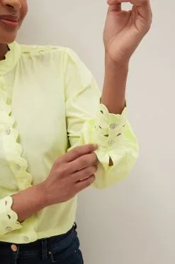 Next Lime Green Craft Detail Blouse -Women's Shirts & Blouses Sales D08882s4