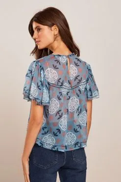 Next Flutter Short Sleeve Top -Women's Shirts & Blouses Sales D09 651s3
