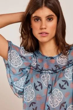 Next Flutter Short Sleeve Top -Women's Shirts & Blouses Sales D09 651s4