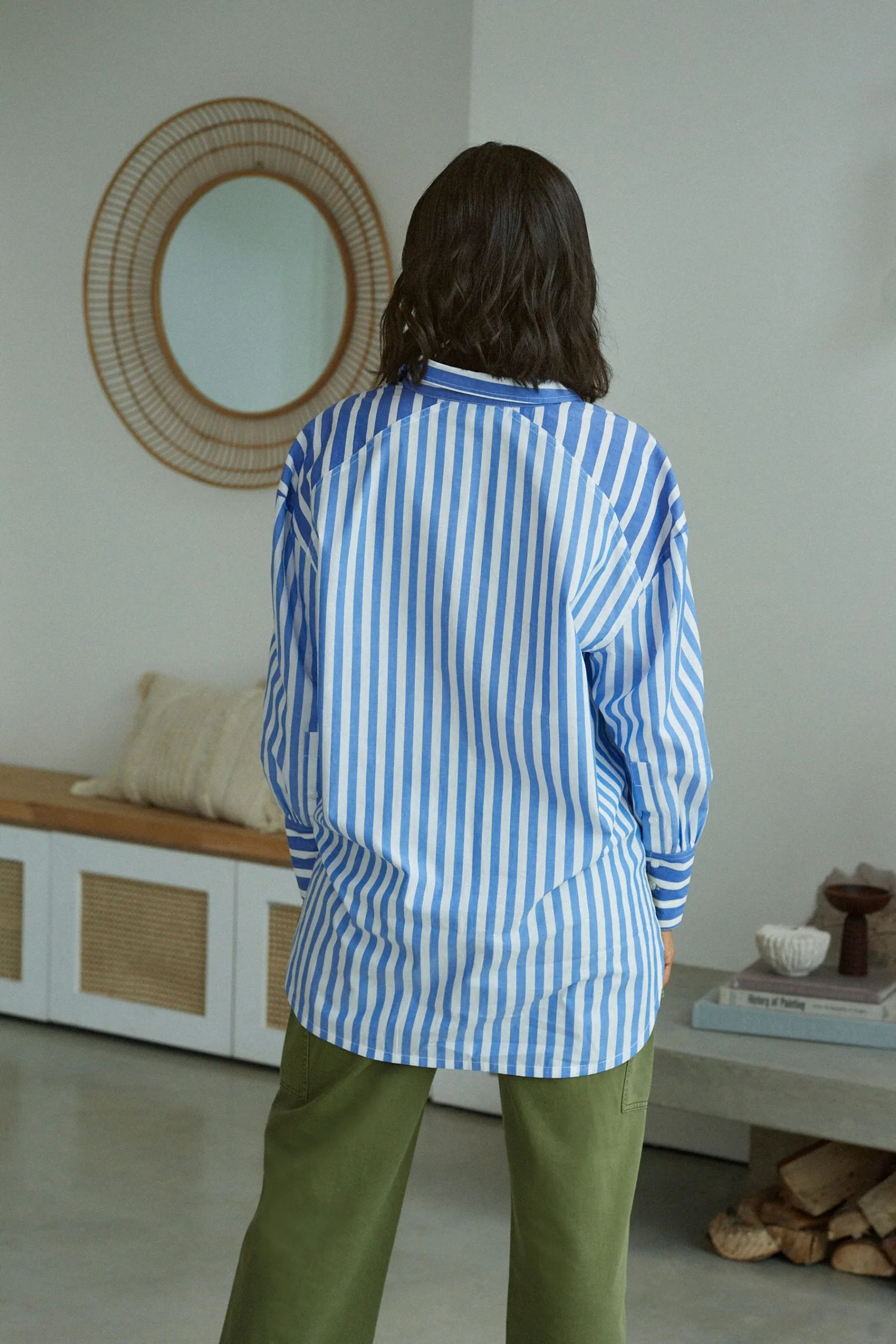 Next Oversized Striped Long Sleeve Cotton Shirt 4 Next Oversized Striped Long Sleeve Cotton Shirt - Image 2
