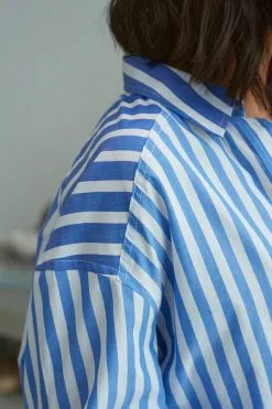 Next Oversized Striped Long Sleeve Cotton Shirt 8 Next Oversized Striped Long Sleeve Cotton Shirt -Women's Shirts & Blouses Sales D09 815s3