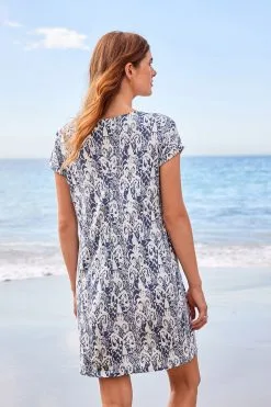 Next Cotton Relaxed Cap Sleeve T-Shirt Dress -Women's Shirts & Blouses Sales D14 224s3