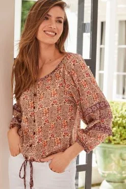 Next Long Sleeve Bubble Hem Top -Women's Shirts & Blouses Sales D15 839s3