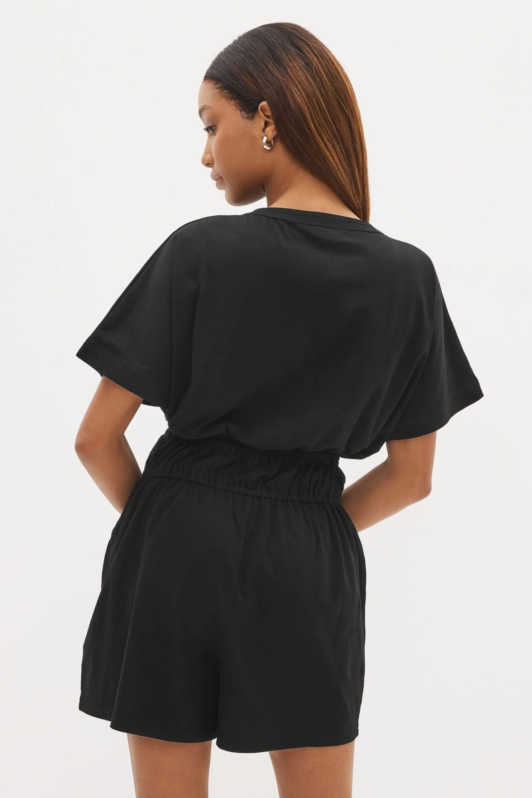 Next Black Embroidery Detail Playsuit 4 Next Black Embroidery Detail Playsuit - Image 2