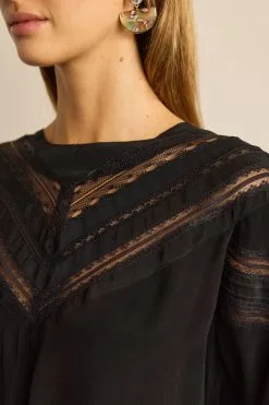 Next Lace Detail Short Sleeve Top -Women's Shirts & Blouses Sales D21 545s4