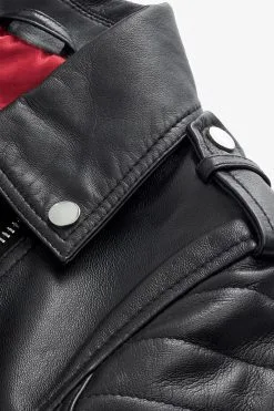 Next Black Leather Biker Jacket -Women's Shirts & Blouses Sales D27 349s7