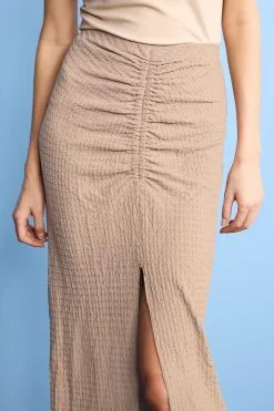 Next Texture Ruched Front Midi Skirt -Women's Shirts & Blouses Sales D36197s4