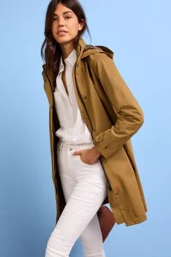 Next Tan Brown Showerproof Rain Jacket