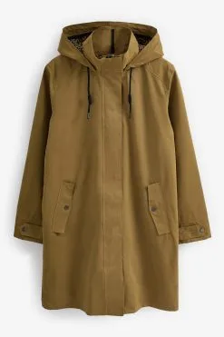 Next Tan Brown Showerproof Rain Jacket -Women's Shirts & Blouses Sales D39 452s5