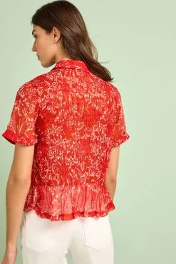 Next Short Sleeve Shirred Shirt -Women's Shirts & Blouses Sales D39207s3