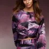 Next Knot Front Long Sleeve Satin Top -Women's Shirts & Blouses Sales D43 230s