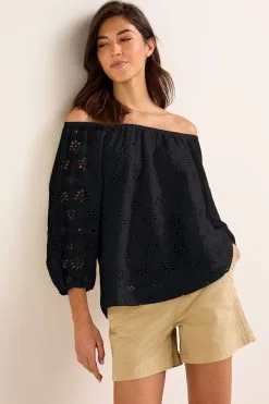 Next Off The Shoulder Broderie Top