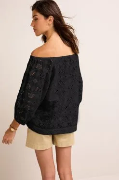 Next Off The Shoulder Broderie Top -Women's Shirts & Blouses Sales D52 298s3