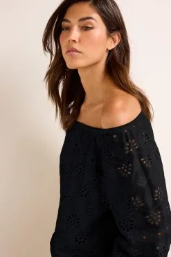 Next Off The Shoulder Broderie Top -Women's Shirts & Blouses Sales D52 298s4