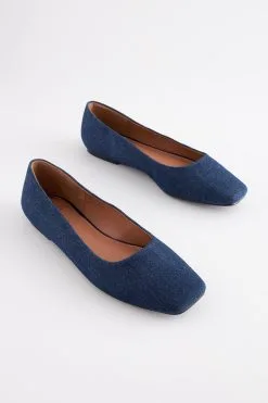 Next Denim Forever Comfort® Square Toe Ballerina Shoes -Women's Shirts & Blouses Sales D56536s3