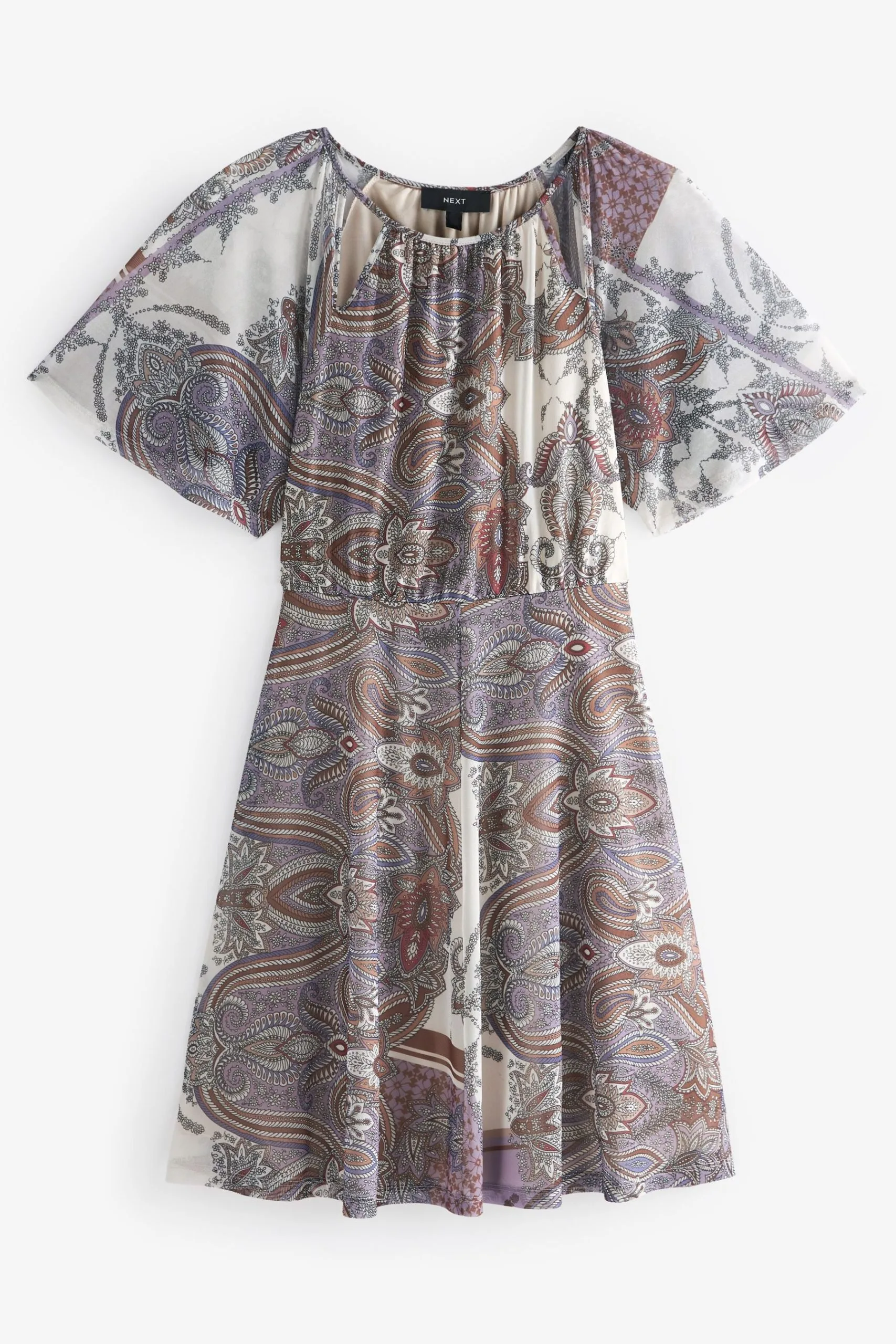 Next Flutter Sleeve Mesh Mini Dress 7 Next Flutter Sleeve Mesh Mini Dress - Image 5