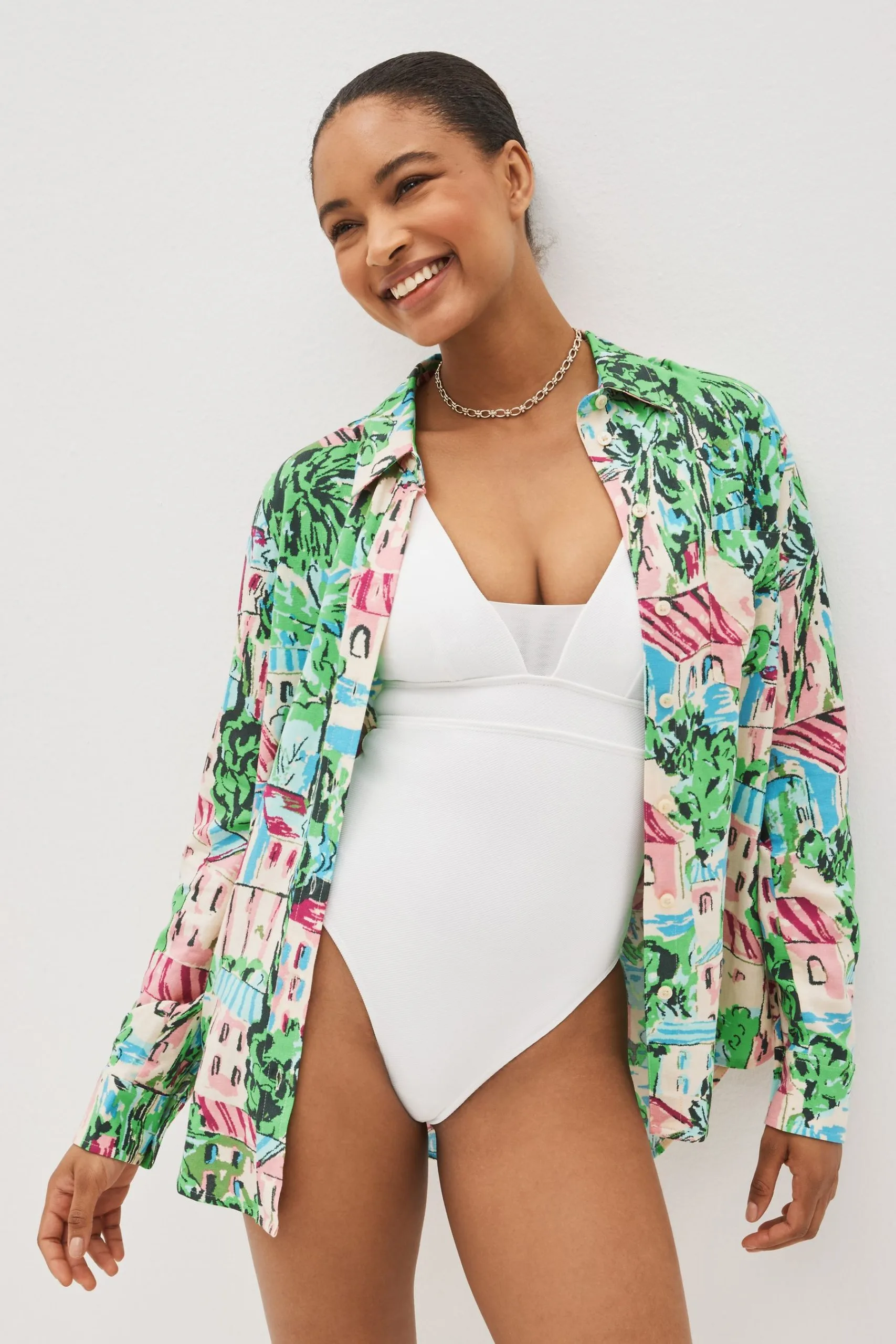 Next Multi Print Oversized Shirt 3 Next Multi Print Oversized Shirt