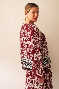 Next Brown Tassel Trim Printed Blouse -Women's Shirts & Blouses Sales D59 748s3