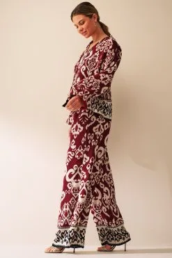 Next Brown Tassel Trim Printed Blouse -Women's Shirts & Blouses Sales D59 748s4