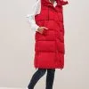 Next Red Longline Padded Hooded Gilet 1 Next Red Longline Padded Hooded Gilet -Women's Shirts & Blouses Sales D82556s
