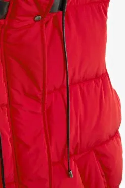 Next Red Longline Padded Hooded Gilet -Women's Shirts & Blouses Sales D82556s8