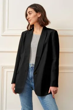 Next Relaxed Fit Single Breasted Blazer -Women's Shirts & Blouses Sales D82658s3