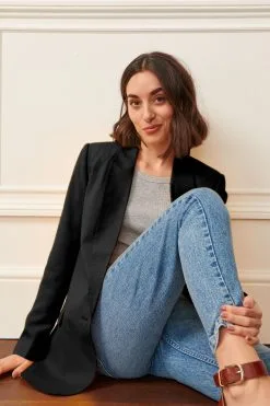 Next Relaxed Fit Single Breasted Blazer -Women's Shirts & Blouses Sales D82658s4