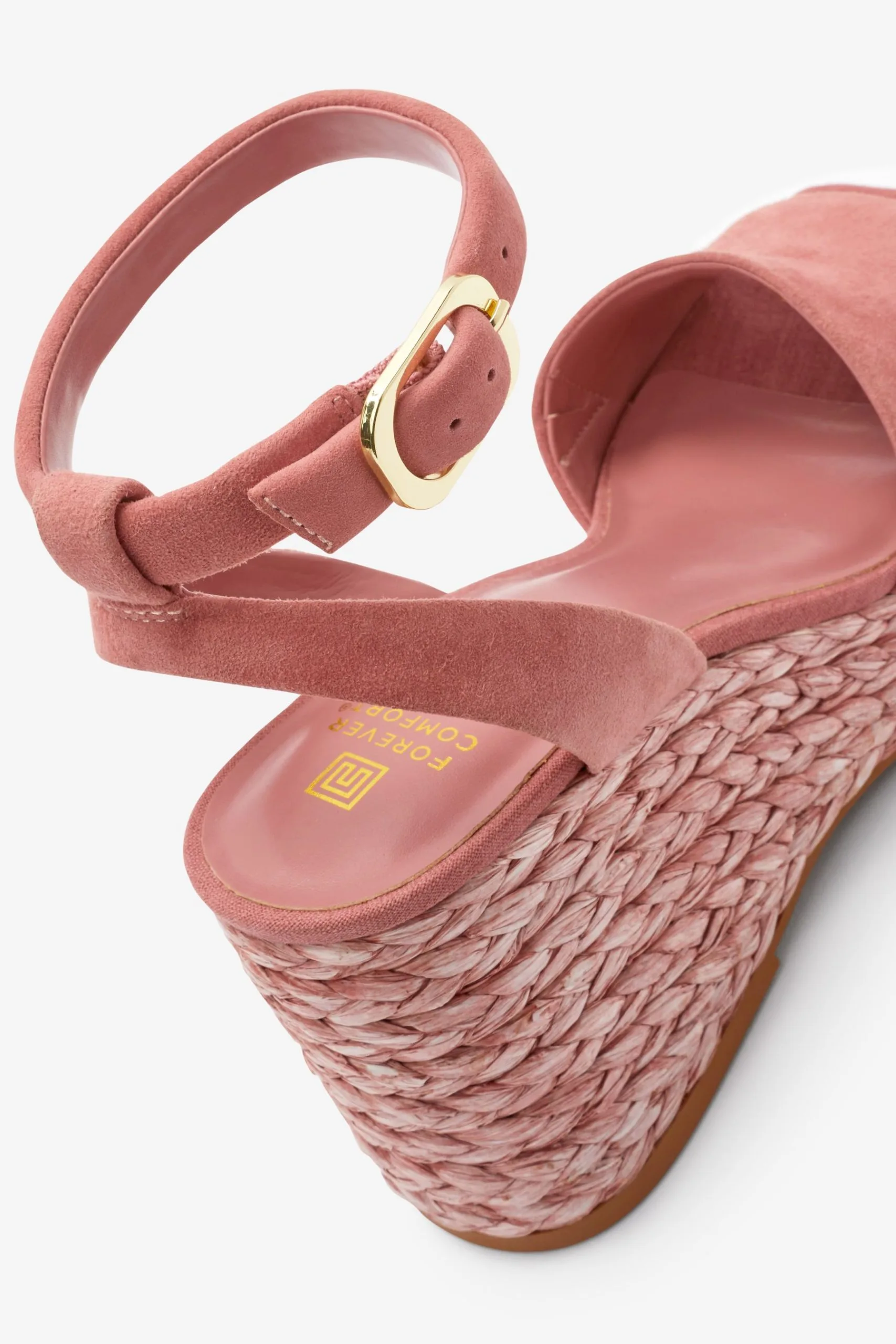 Next Forever Comfort® Leather Raffia High Wedges 9 Next Forever Comfort® Leather Raffia High Wedges - Image 7