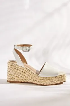 Next Forever Comfort® Leather Raffia High Wedges -Women's Shirts & Blouses Sales M63612s3