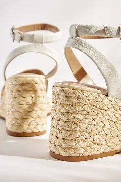 Next Forever Comfort® Leather Raffia High Wedges -Women's Shirts & Blouses Sales M63612s5